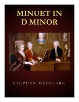 Minuet in D Minor P.O.D. cover